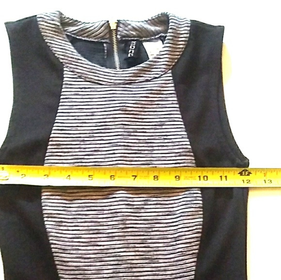 H & M Divided Black / Gray BodyCon Dress - Picture 4 of 8